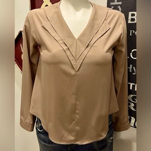 Tan Blouse size Medium